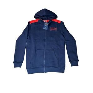 Oracle Red Bull Racing Hoodie Mens SMALL Blue Red Full Zip Sweatshirt